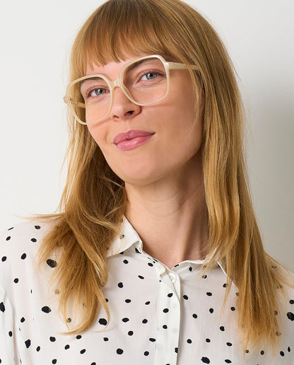 OjeOje G Reading glasses - cream