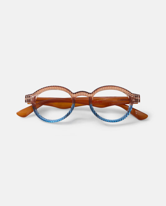 OjeOje K Reading glasses - brown/blue