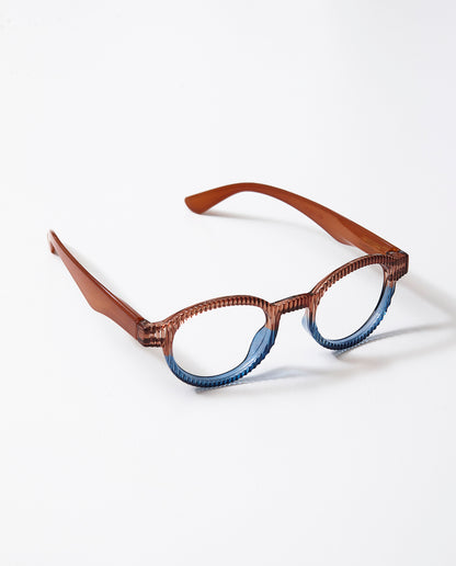 OjeOje K Reading glasses - brown/blue