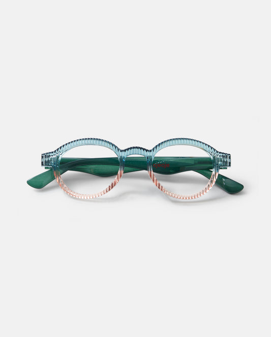 OjeOje K Reading glasses - dark green/sand