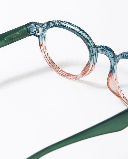 OjeOje K Reading glasses - dark green/sand